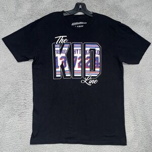 New York Rangers Kid Line T Shirt Men's Sz L Black Lafreniere Chytil Kakko Tee
